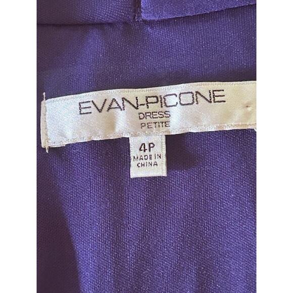 Evan-Picone Purple Halter Midi Dress – Size 4P Petite - Picture 6 of 6